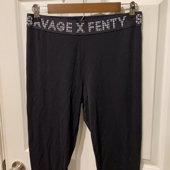 Savage X Fenty Black Leggings EUC Large - Picture 4 of 12